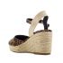 Espadrilky na kline, vzor leopard. Hnedé.