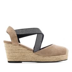 Semišové espadrilky. Béžové.