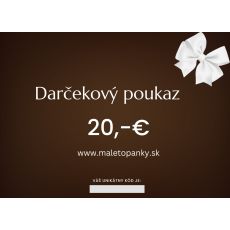 Darčekový poukaz na 20 €