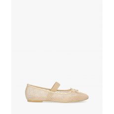 Sieťované baleríny. Béžové.