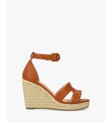 Klinové sandále s uzavretou pätou. Hnedé. 32 20,0