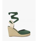 Espadrilky s farebnou šnúrkou. Zelené. 35 22,5