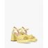 Remienkové sandále na platforme. Žlté.