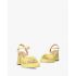 Remienkové sandále na platforme. Žlté.