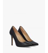 Klasické kožené lodičky, úzka špička. Čierne.